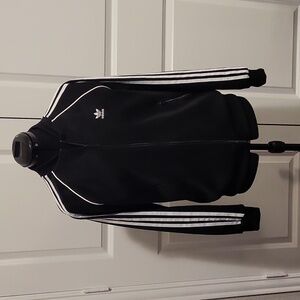 Adidas Original Warm-up Jacket, Black/White Stripe, Sz. M